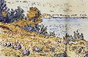 Paul Signac The coastal path painting